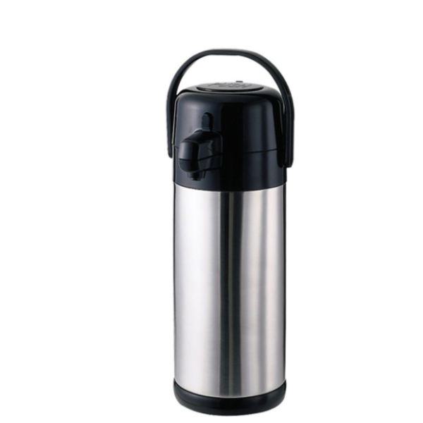 Eco-Air Slim Airpot, Pump Lever, Stainless Steel, Vacuum Insulated, 3 Liter