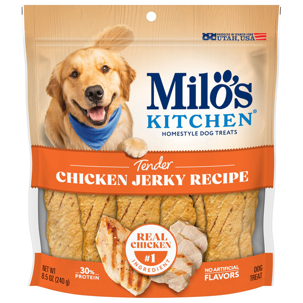 Milo's Kitchen Tender Chicken Jerky Recipe Dog Treats