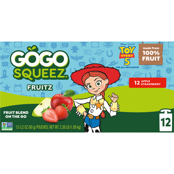 GoGo Squeez Apple Strawberry Applesauce and Fruit Puree