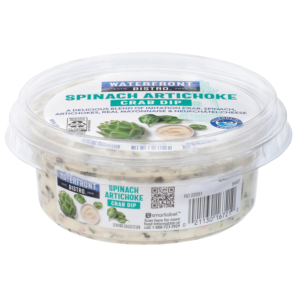 Waterfront Bistro Crab Dip, Spinach Artichoke