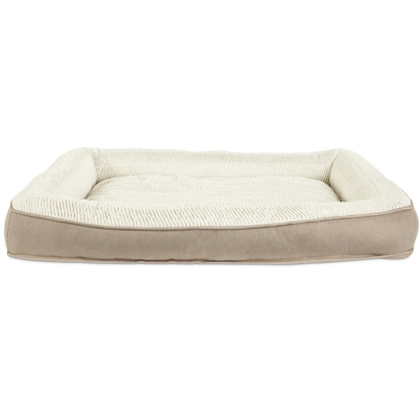 Petco Khaki 48" X 36" Harmony Extra Large Boho Lounger Memory Foam Dog