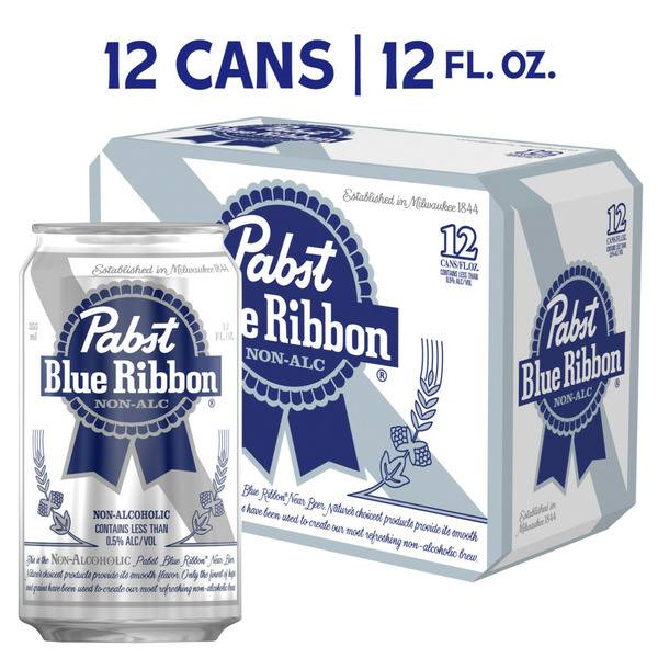 Pabst Blue Ribbon Bumper Car Sticker Set - 3 Pack PBR Stickers For Beer Lovers - Indoor & Outdoor Durable Vinyl Sticker, Weather Resistant Vinyl Decals, Original Pabst Brewing Company Sticker