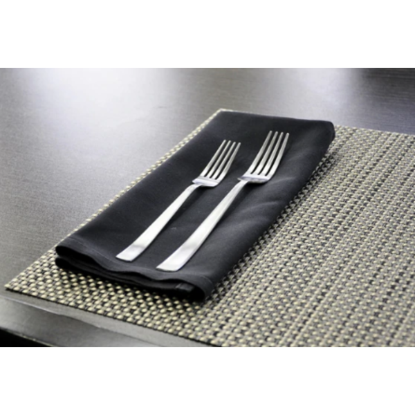 Nouvelle Legende - 20X20" Heavy Woven 100% Polyester Black Napkins, 12 Pk