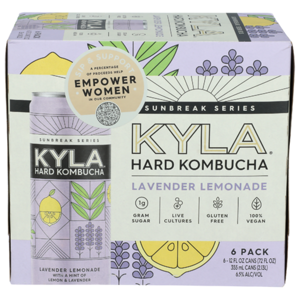 Kyla Lavender Lemonade Hard Kombucha 6 Pack Cans
