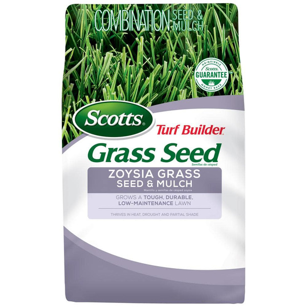 Scotts Turf Builder 5 Lbs. Grass Seed Zoysia Grass Seed & Mulch Grows A Tough, Low-maintenance Lawn