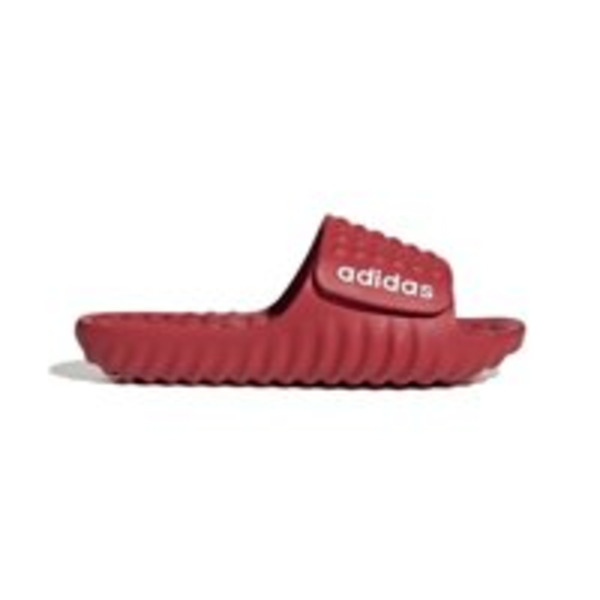 adidas Men's Adissage Slides, Size 10 - Pure Ruby/Ftwr White