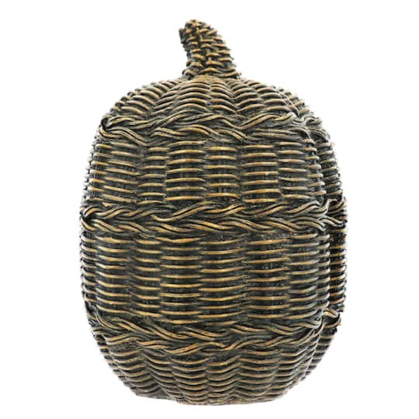Ashland Faux Rattan Pumpkin Tabletop Decor