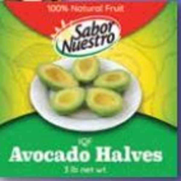 Sabor Nuestro - Frozen Avocado Halves - 3 lbs