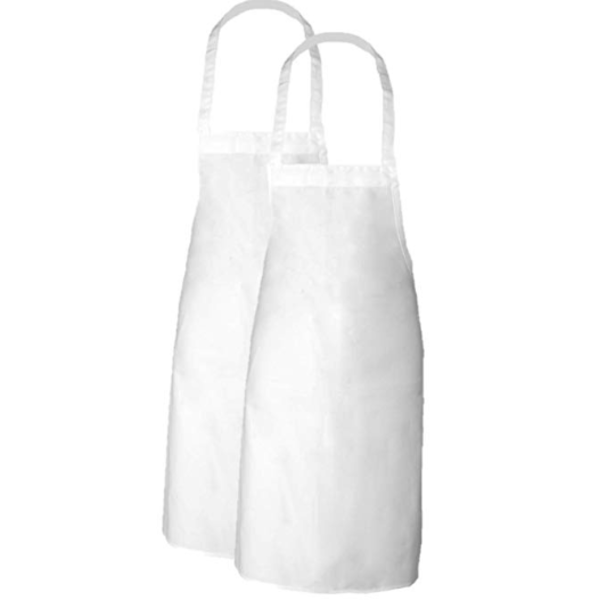 Apron Bib White - 2 Pk