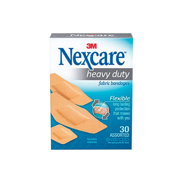 Nexcare Assorted Heavy-Duty Flexible Fabric Bandages