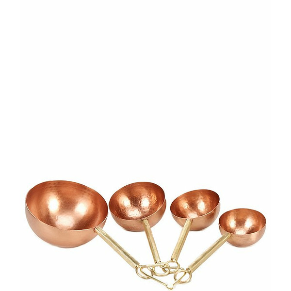 Southern Living Stainless Steel Hammered Copper  Forged Gold Measuring Cups