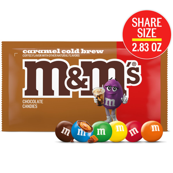 M&M's Caramel Cold Brew Milk Chocolate Candy Share Size Same-Day