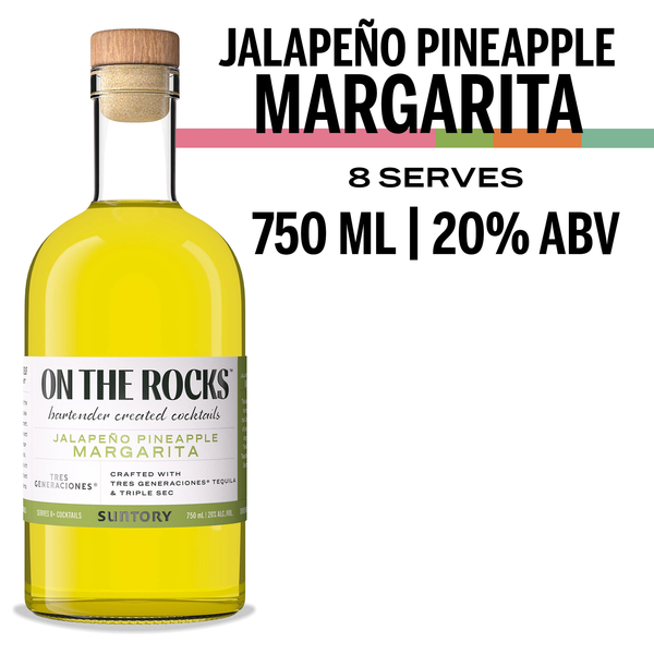 On The Rocks Tres Generaciones Jalapeño Pineapple Margarita Same