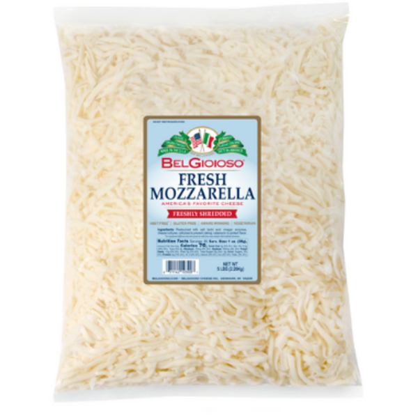 Belgioioso - Fresh Shredded Mozzarella - 5 lbs