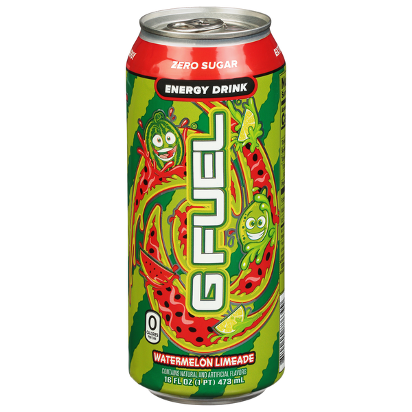 G FUEL Energy Drink, Zero Sugar, Watermelon Limeade Same-Day