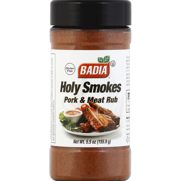 Badia Spices Pork & Meat Rub, Holy Smokes