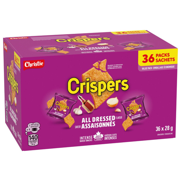 Crispers All Dressed Flavour Snack Crackers
