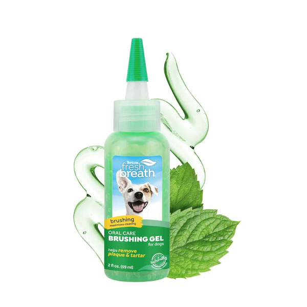 Tropi Clean Fresh Breath Dental & Oral Care Brushing Gel for Dogs