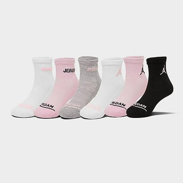 Jordan Girls' Legend Ankle Socks - Pink Foam