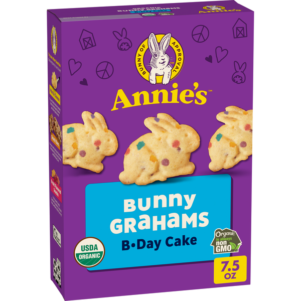Annie's Organic Birthday Cake Bunny Graham Kids Snacks