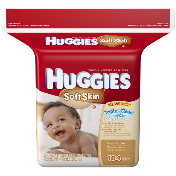 huggies soft skin baby wipes