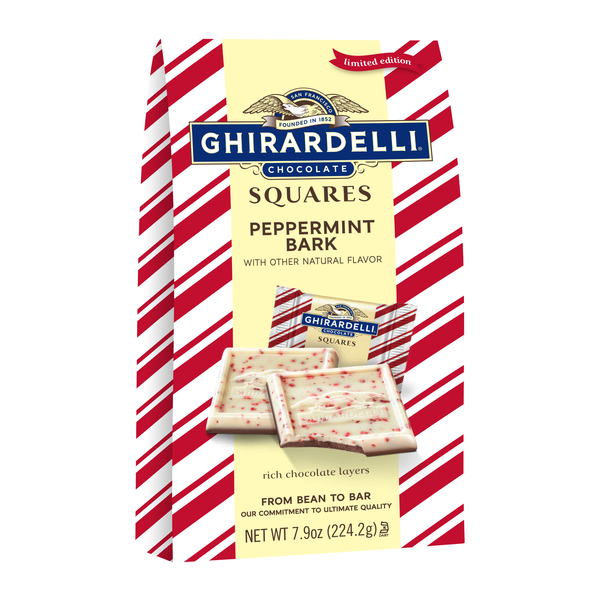 Ghirardelli Peppermint Bark Chocolate Squares Same-Day Delivery or