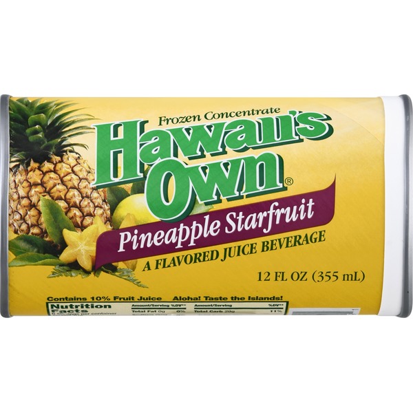 Hawaiis Own Juice Beverage, Pineapple Starfruit (12 oz) Instacart