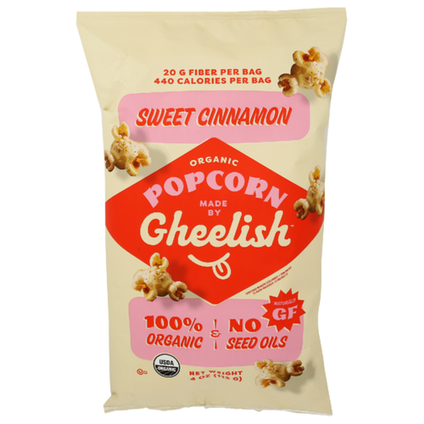 Gheelish Organic Sweet Cinnamon Ghee Popcorn