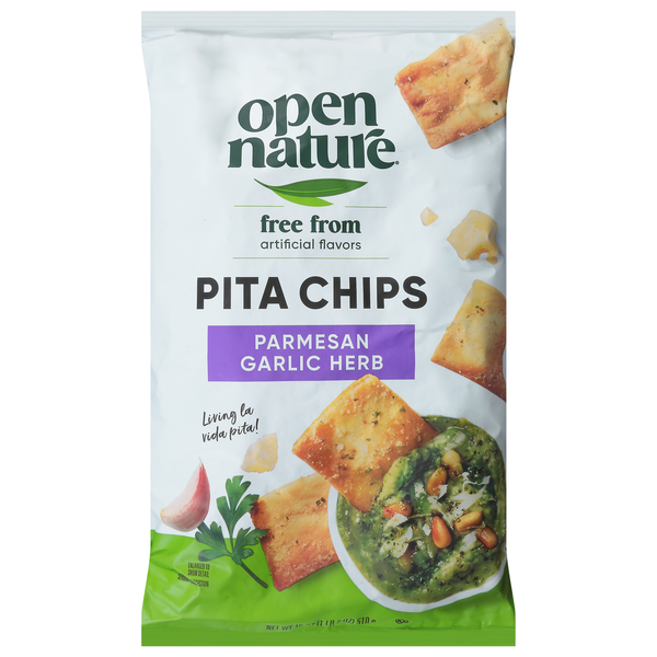 Open Nature Pita Chips, Parmesan Garlic Herb