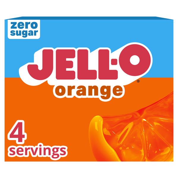 Jell-O Zero Sugar Orange Flavor Gelatin Same-Day Delivery or