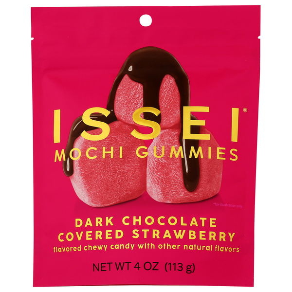 Issei Dark Chocolate Covered Strawberry Mochi Gummies Same-Day
