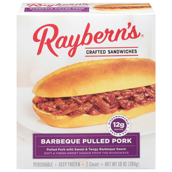 Food Lion Raybern's Sandwiches, Crafted, Barbeque Pulled Pork Same