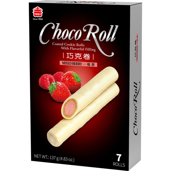 I-Mei Choco Roll Strawberry Filled Cookies