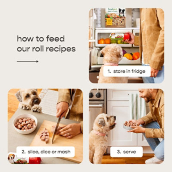 Freshpet Fresh Dog Food, Chunky Beef & Carrot Recipe Roll