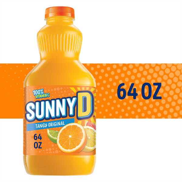 SunnyD Tangy Original Orange Juice Drink, 64 FL OZ Bottle Same-Day