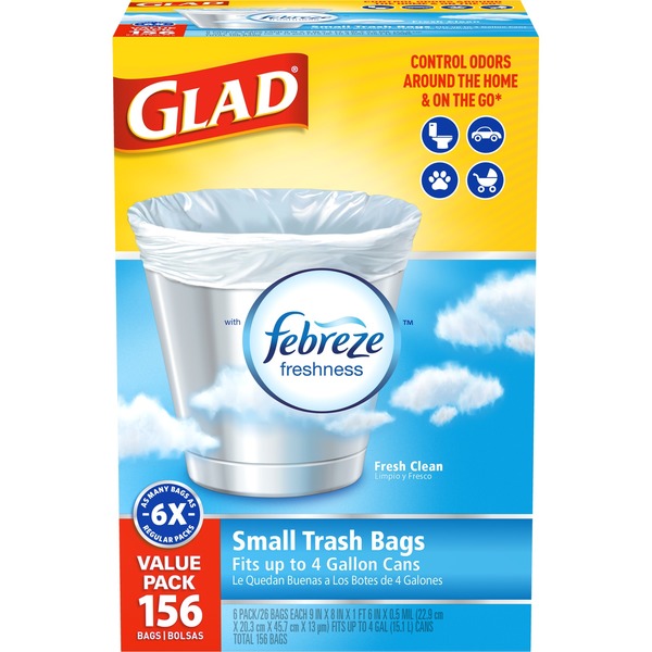 Glad Small Garbage Bags (156 ct) Instacart