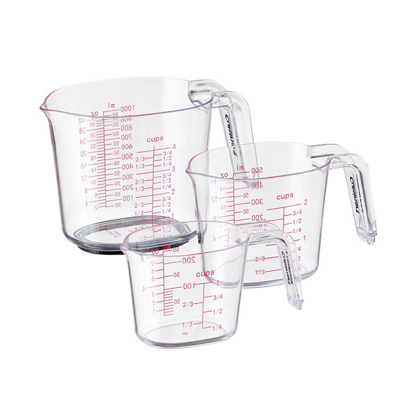Cuisinart 3-Piece Clear Measuring Cup Set