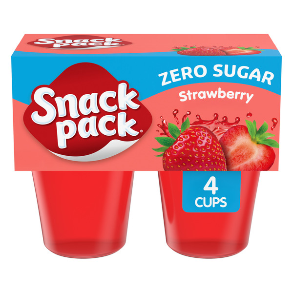 Snack Pack Zero Sugar Strawberry Flavored Juicy Gels Same-Day