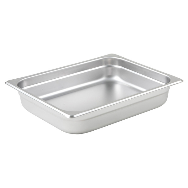 Winco - Anti-jam Steam Pan, Half-size, 2-1/2", 25 Gauge Stainless Steel, 12.88" x 10.38" x 2.5" - 1 Ct.
