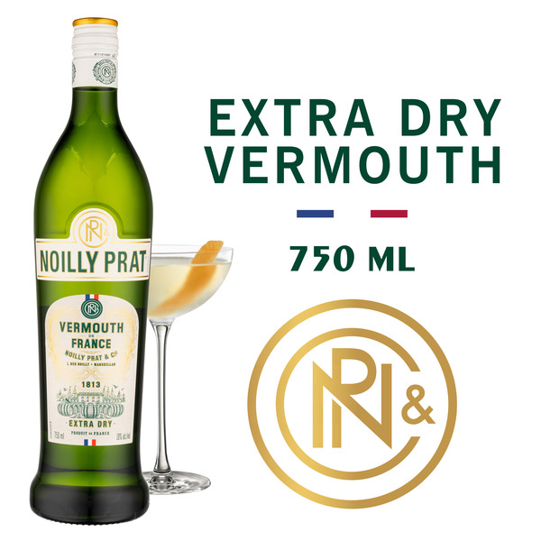 Noilly Prat Extra Dry Vermouth, Cocktail Mixer 18% 75Cl/750Ml Same