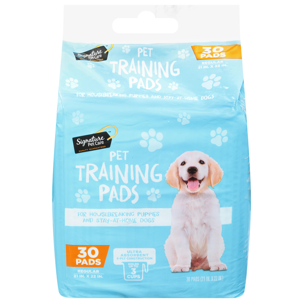 Signature Pet Pet Training Pads, Regular, Ultra Absorbent, 6-Ply