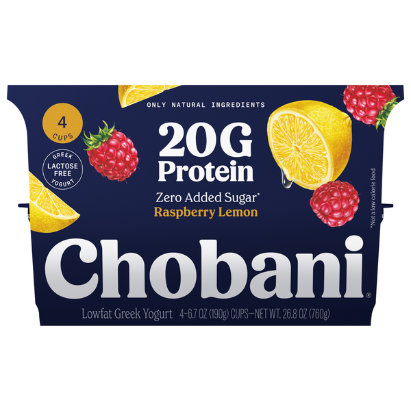Chobani Lowfat Raspberry Lemon Greek Yogurt