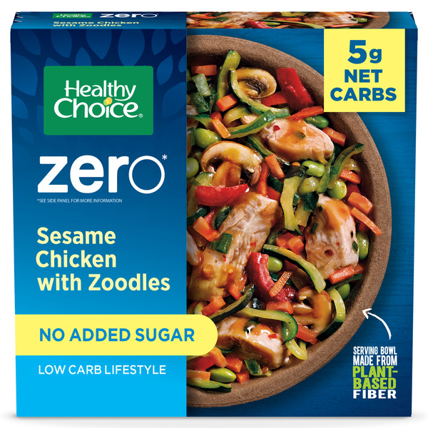 Healthy Choice Zero* Sesame Chicken With Zoodles, Frozen Meal Same