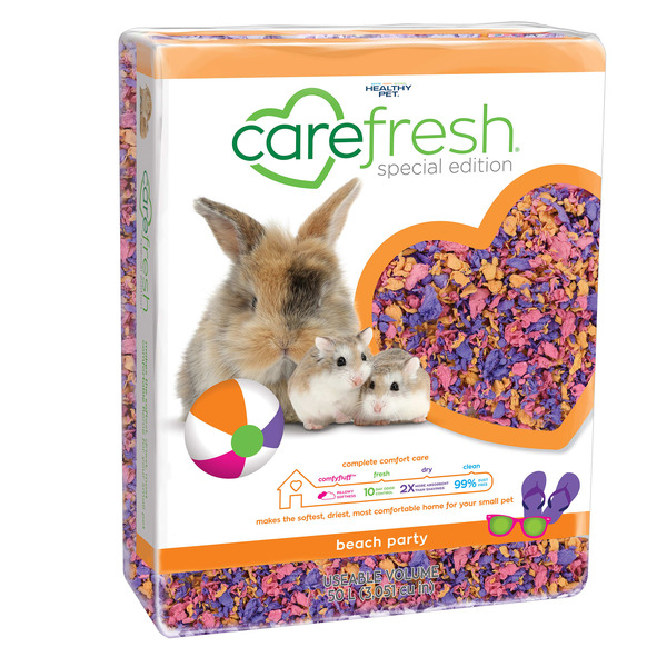 Carefresh Special Edition Beach Party Bedding for Small Pet