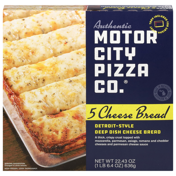 Motor City Pizza Co. Detroit-Style Deep Dish 5 Cheese Bread