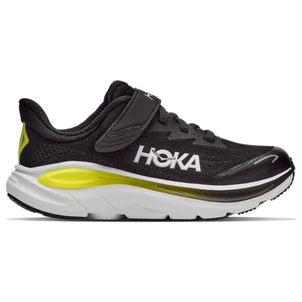 HOKA Boys' Preschool Clifton 10 Running Shoe, Size 2.5 - Black/Yellow