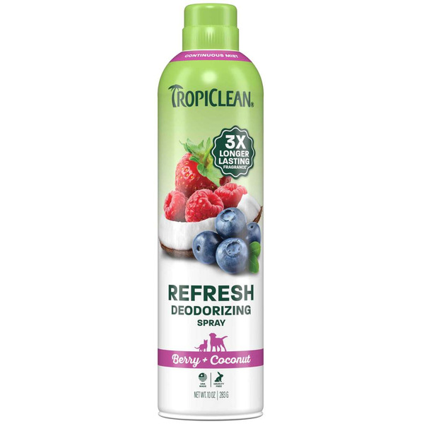 Tropi Clean Refresh Berry & Coconut Dog Deodorizing Spray