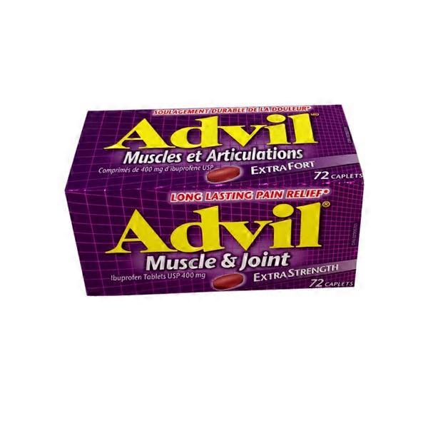 Advil PM 400mg Muscle & Joint Extra Strength Ibuprofen Tablets (72 ct
