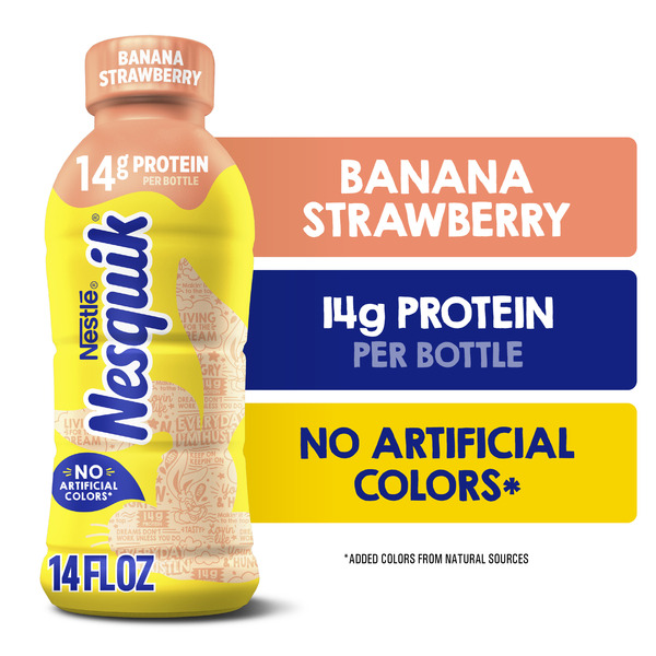 Nestlé NESQUIK Banana Strawberry Flavored Milk Same-Day Delivery