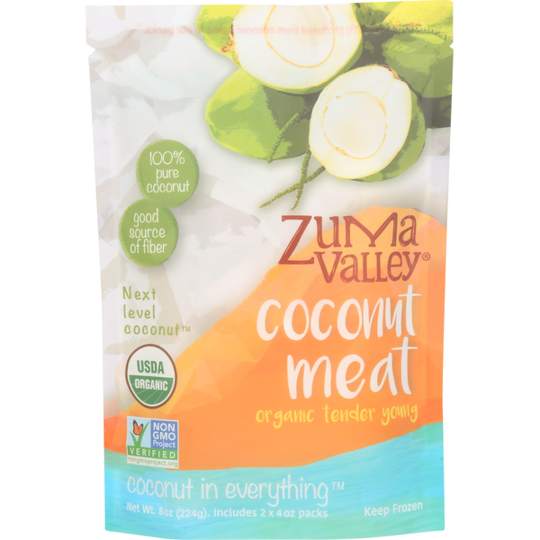 Zuma Valley Coconut Meat Young Organic Frzn Retail Same-Day